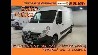 Wzmacniany Master L2H2 2.3dCi DMC3.5t System jazdy po grząskim terenie Klimatronik Ładowność 1400kg