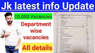 10,000 vacancies Breakup || Department wise vacancies ~ All details || Good News ~ Job updates 👍👍