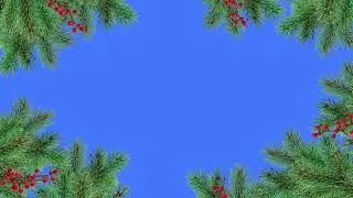 Christmas Frame background without text greenscreen Christmas loop animation