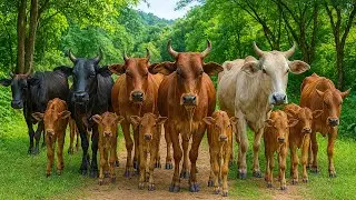 Aktivitas Sapi Lembu Dari ladang Pulang menuju kandang, Suara Sapi Moo, Sapi Lucu beramai-ramai