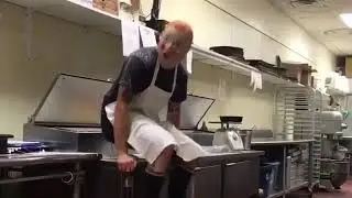 Booji Boy makes a pizza pie