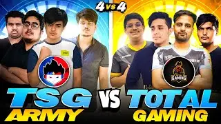 TOTAL GAMING VS TSG ARMY [MOST INTENSE MATCH ] ft. TsgLegend , TG Delete , TsgOjasvi , TgFozyajay 🔥