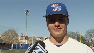 KU's Voegele making transition to college baseball look like a breeze