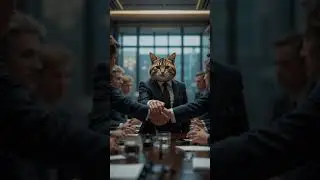 Cat became CEO #ai #cat #shortvideos #viral #shorts #catanimation #cat #realistic