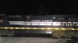 CSX 1834 Georgia RR Heritage unit on Loaded coal train at top of Pars Ridge on the B&O OML 1/8/26