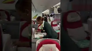 Ethiopian Airlines Business class  Boeing 787Delhi to Addis Ababa #businessclass #flight #plane