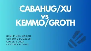 David & Kaj vs Anton Marchand Kemmo & Hjalmar Groth-U13 Boys Doubles Semi Final Match GotElit 2023