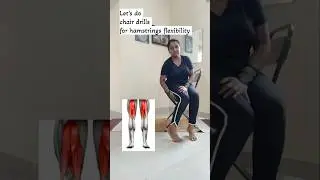 Tight hamstring, chair for hamstrings flexibility#youtubeshorts,#hamstrings,#hamstringsworkout,#yoga