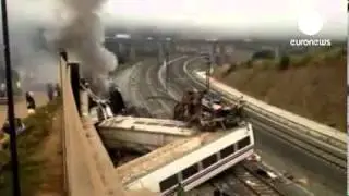 Spain Train Crash Disaster 25 July 2013 RAW FOOTAGE LIVE BREAKING NEWS