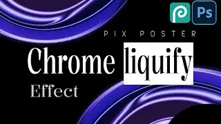Chrome Liquify effect in Photoshop/Photopea - step by step