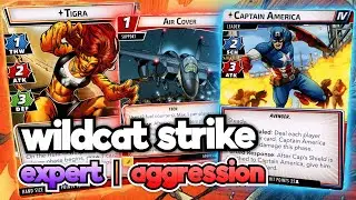 Wildcat Strike - Tigra Aggression vs. Captain America - Expert - Marvel Champions