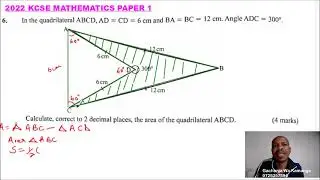2022 KCSE MATHEMATICS PAPER 1 QUESTION 6