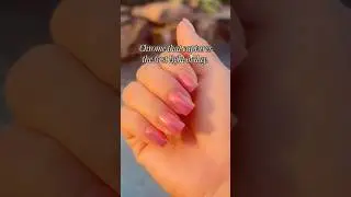 Sunrise Chrome Nails | Short Square Builder Gel Perfection by Polished Nails OKC #bestnailsalon