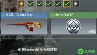 Call Of Duty Mobile Kill 30 Enemies with Any LMG Task Complete