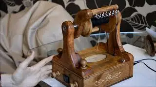 Elektrisches Spinnrad, electric spinning wheel, elektryczny by Alpaka Farm Polska kołowrotek