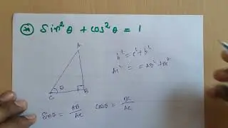 sin square theta + cos square theta = 1