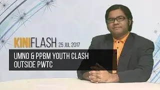 KiniFlash - 25 Jul: UMNO & PPBM Youth clash outside PWTC