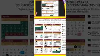 Calendario Escolar 2025 2026. Iniciamos el 1 de septiembre