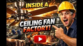 Ceiling Fans are made inside the factory  #trending #viral #factory #industrial #howitsmade #fans