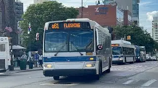MTA NYCT: 2009 Orion VII NG #4601 on the Q61-LTD to Flushing aprchng 39 Av/Main St