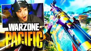 the NEW WARZONE PACIFIC MAP...😯 (GAMEPLAY)