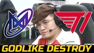 T1 VS NIGMA GALAXY SEA GAME 1 - GODLIKE DESTROY DPC SEA 2022