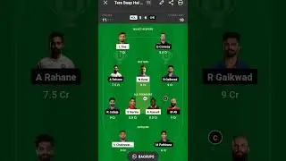 CSK VS KKR 😈 Dream 11 team use team  and win big #shorts #dream11 chennai vs kolkata sascribe karo🤪💓