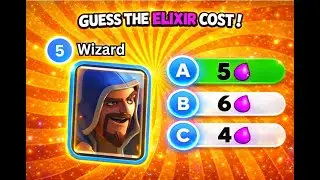 Elixir Cost Quiz but it gets HARDER (CLASH ROYALE )