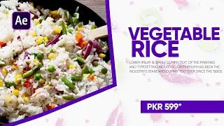 Restaurant Food Menu Animation in After Effects - After Effects Tutorial - Urdu / Hindi