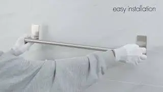 Don't wanna damage the wall? This self-adhesive towel rack will help you! | KES