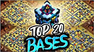 TOWN HALL 13 Top 20 Bases EVER in Clash of Clans | Coc