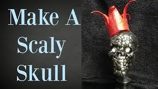 Scaly Skull Tutorial Easy! Holloween Decoration