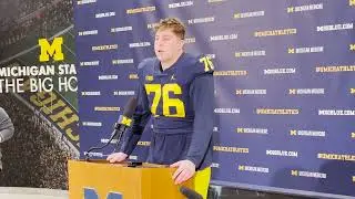 Michigan LT Ryan Hayes Talks Being Named Best OL Unit In The Country, More