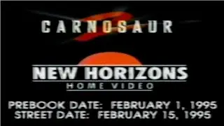 New Horizon Home Video Proudly Present Carnosaur 2 (Screener Copy Opening)