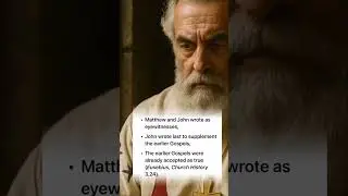 It&rsquo;s always been Matthew Mark, Luke, and John eyewitness account ￼