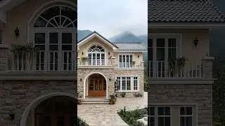 Stone House😍 #stonehouse #stone #beautifulhomes #homedesign