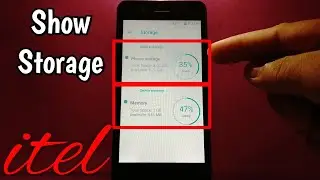 How to show storage on itel Alpha Lite | Phone Storage & Memory Storage