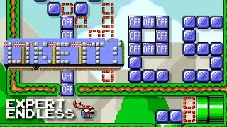 Expert Endless: этот уровень сопровождался испытанием (Mario Maker 2, Switch 2)