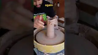 Making a oil bottle 🫒 #pottery #ceramics #clay #howto
