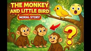 The Monkey and the Little Bird &ndash; Fun Panchatantra Story for Kids (Moral Tale) #story #moralstories