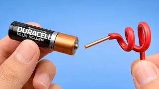 🔋 Больше никогда не покупайте батарейки типа АА! Используйте самодельную пружину и посмотрите, чт...