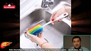 3256804438684706 Home Baby Bottle Brush Sponge Brush Cleaning Bottle Sponge Brush Glass