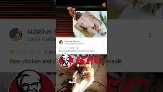 kfc chicken review India 🍗  #funnyreviews #kfc #fastfood  #shorts #america