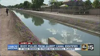 Body pulled from canal identified as missing teen