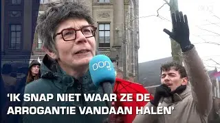 Demonstratie op Grote Markt tegen Frontrunners Ministries