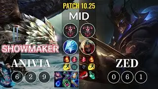 DWG Showmaker Anivia vs Zed Mid - KR Patch 10.25