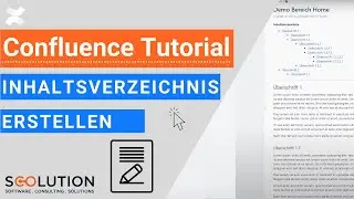 Creating and inserting a Confluence table of contents | Confluence Tutorial (German)