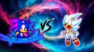 Призматический Соник Прайм V2 OP против Соника Классического V3 OP (все формы) в Mugen