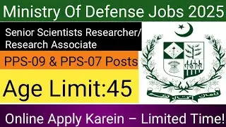 Ministry of Defence Jobs 2025 | Apply Online @ www.njp.gov.pk | Latest Govt Jobs in Pakistan
