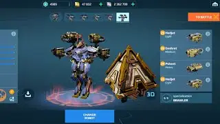[WR] New Teth w/mothership sekhem War robots test | gameplay